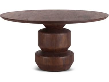 World Interiors Oxford 60" Round Wood Dining Table WITZWOXRD60WN