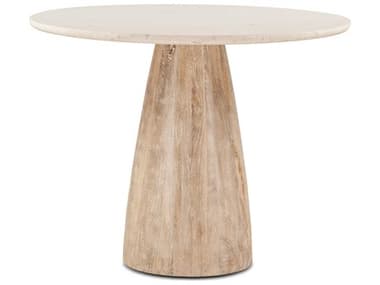 World Interiors Palm Desert Round Marble Dining Table WITZWPDGTMODWM