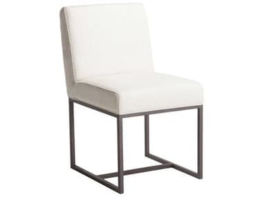 World Interiors Rebel Birch Wood White Fabric Upholstered Side Dining Chair WITZWRBLDC4AB2X