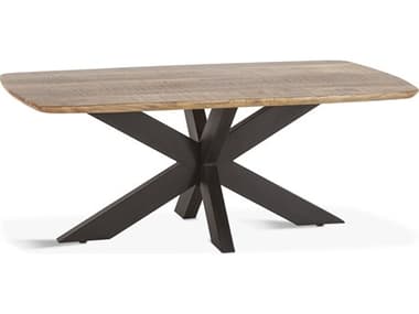 World Interiors Santa Margherita Rectangular Wood Matte Black Coffee Table WITZWSMCT46NA