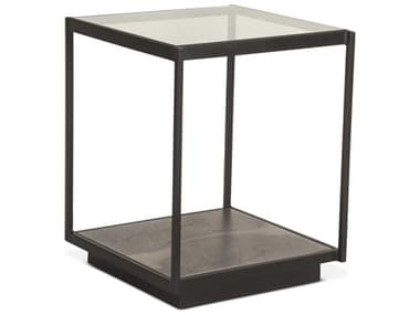 World Interiors St. George 18" Square Glass End Table WITZWSTGGST18XB
