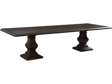 World Interiors Toulon 120" Rectangular Wood Vintage Brown Dining Table WITZWTLNDT120