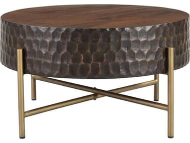 World Interiors Vallarta 34" Round Wood Coffee Table WITZWVALCT34