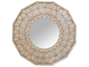 World Interiors Palm Desert Bleached 42'' Round Wall Mirror WITZWVWGMR