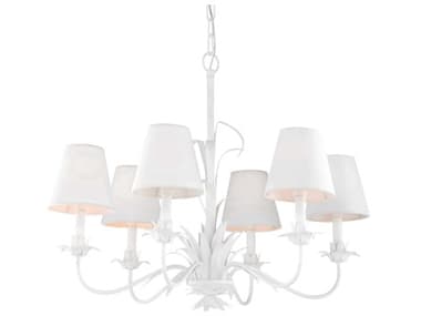 Wildwood 6-Light White Candelabra Chandelier WL12133