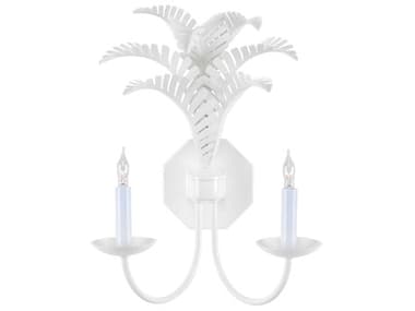 Wildwood 2-Light White Wall Sconce WL12147