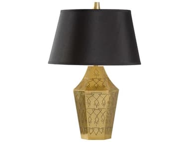 Wildwood Writings On The Wall Gold Black Silkette Buffet Lamp WL12583