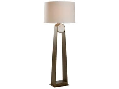 Wildwood Emmons 62" Tall Natural White Bronze Off Linen Floor Lamp WL15311