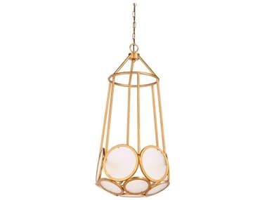 Wildwood 3-Light Antique Gold Leaf Pendant WL23326