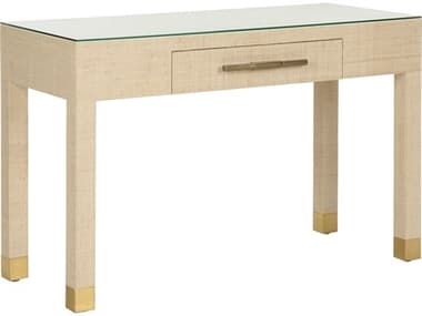 Wildwood Sophisticate 48" Rectangular Glass Natural Console Table WL295608