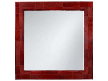 Wildwood Denise Mcgaha Taurus Red Square Wall Mirror WL295837
