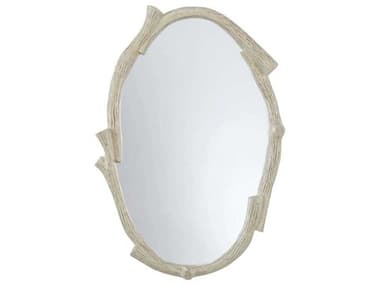 Wildwood Denise Mcgaha Timber Antique White Oval Wall Mirror WL295838