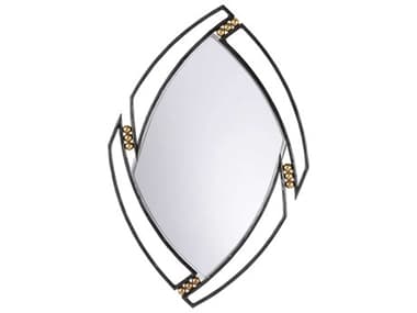 Wildwood Roxy Black Antique Brass Wall Mirror WL302797