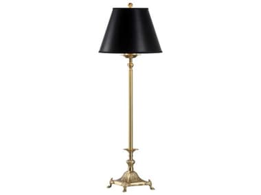 Wildwood Tinsley Buffet Gold Black Paper Lamp WL47144