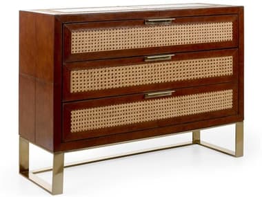 Wildwood 42" Wide Cognac Natural Brown Accent Chest WL490597