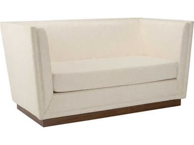 Wildwood Gehry 64" Natural White Fabric Upholstered Loveseat WL490727