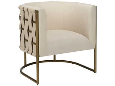 Wildwood Mies Barrel 30" Beige Fabric Accent Chair WL490731