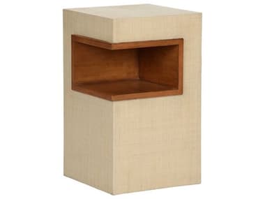 Wildwood Book Nook 13" Rectangular Fabric Walnut Natural End Table WL490820