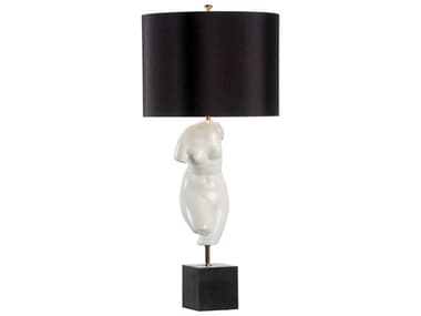 Wildwood Peitho White Black Silkette Buffet Lamp WL61101