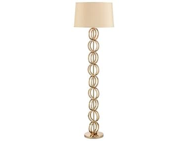 Wildwood In The Ring 68" Tall Polished Brass Champagne Silkette Floor Lamp WL61185