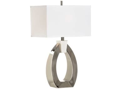 Wildwood Chatham Polished Nickel Off White Linen Buffet Lamp WL61333