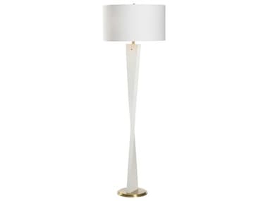 Wildwood Elin 61" Tall White Silkette Floor Lamp WL61389