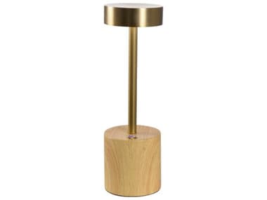 Wildwood Theodore Antique Brass Rechargeable Table Lamp WL61423