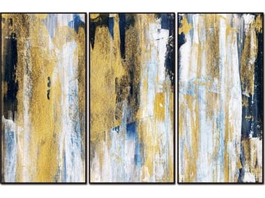 Whiteline Modern Living Oro 3-Piece Canvas Wall Art WMLAW1854