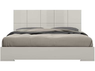 Whiteline Modern Living Anna Light Grey Solid Wood King Platform Bed WMLBK1207LGRY