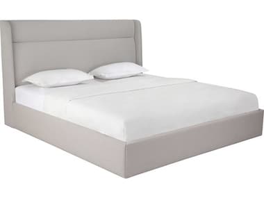 Whiteline Modern Living Tokyo Light Grey Upholstered King Platform Bed WMLBK1926FLGRY