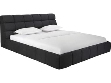 Whiteline Modern Living Owen Dark Grey Upholstered King Platform Bed WMLBK2010FDGRY