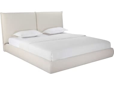 Whiteline Modern Living Eric Beige Upholstered King Platform Bed WMLBK2011FBEI