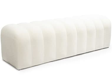 Whiteline Modern Living Vertigo White Upholstered Accent Bench WMLBN2041FWHT
