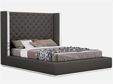 Whiteline Modern Living Abrazo Dark Grey Queen Platform Bed WMLBQ1356PDGRY