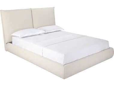 Whiteline Modern Living Eric Beige Upholstered Queen Platform Bed WMLBQ2011FBEI