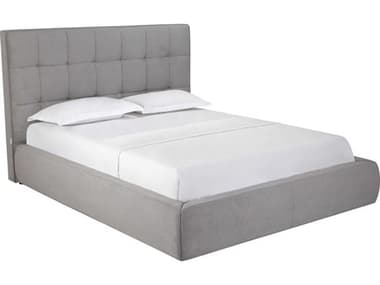 Whiteline Modern Living Dexter Grey Upholstered Queen Platform Bed WMLBQ2013FGRY