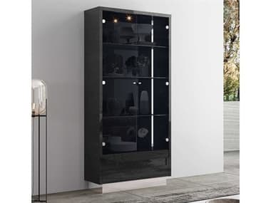 Whiteline Modern Living Los Angeles Grey Display Cabinet WMLCB1673GRY