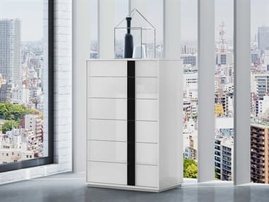 Whiteline Modern Living Kimberly White Chest of Drawers WMLCD1617WHTBLK