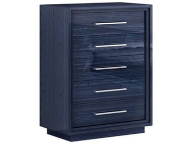 Whiteline Modern Living Alexander Sapphire Blue Chest of Drawers WMLCD1937BLU