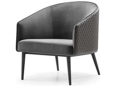 Whiteline Modern Living Boston Gray Velvet Accent Chair WMLCH1703FPGRYDGRY