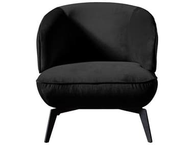 Whiteline Modern Living Mersin Black Velvet Accent Chair WMLCH1756FBLK