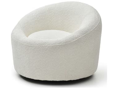 Whiteline Modern Living Perla Swivel White Accent Chair WMLCH2009FWHT