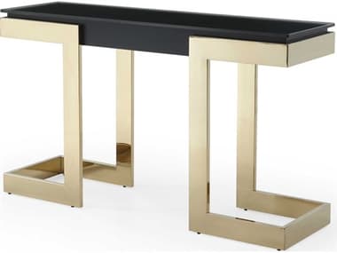 Whiteline Modern Living Sumo Rectangular Glass Black Console Table WMLCO1658BLK