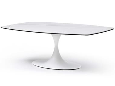 Whiteline Modern Living Amarosa Rectangular Ceramic White Coffee Table WMLCT1719WHT