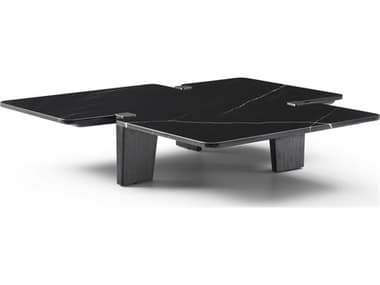 Whiteline Modern Living Amora Faux Marble Black Coffee Table WMLCT1901BLK
