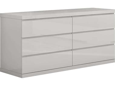 Whiteline Modern Living Anna 6-Drawers Gray Double Dresser WMLDR1207DLGRY