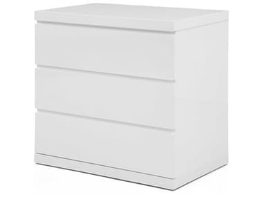 Whiteline Modern Living Anna 3-Drawers Nightstand WMLDR1207SWHT