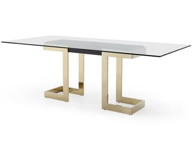 Whiteline Modern Living Sumo Rectangular Glass Black Dining Table WMLDT1658BLK
