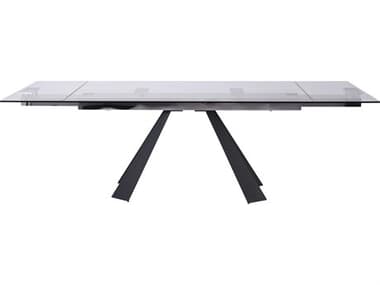 Whiteline Modern Living Chicago Rectangular Glass Black Dining Table WMLDT1717BLK