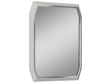 Whiteline Modern Living Angulatus Taupe Silver Rectangular Wall Mirror WMLMR1224TAU